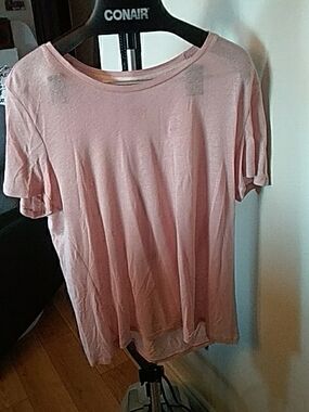 Lavon Light Pink Crew Neck Tee 3X